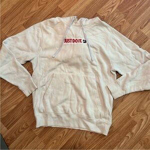 White nike hoodie mens size small